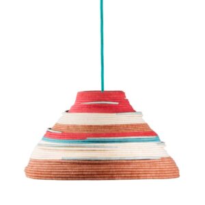 AAKS Bella Red and Brown Woven Lamp Lighting