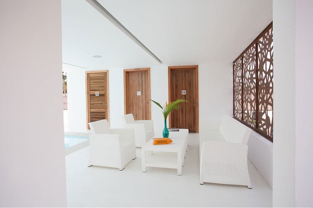 Sencillo a Stylish Minimalist Lagos Beach House Seating Area
